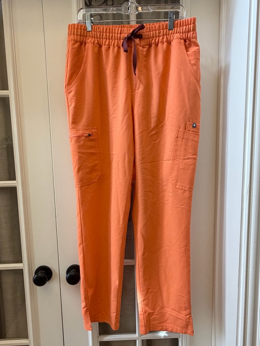 LARGE Orange Women’s Figs Scrubs Pants EUC